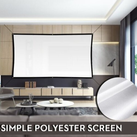 100inch Portable Foldable Projector Screen 16:9