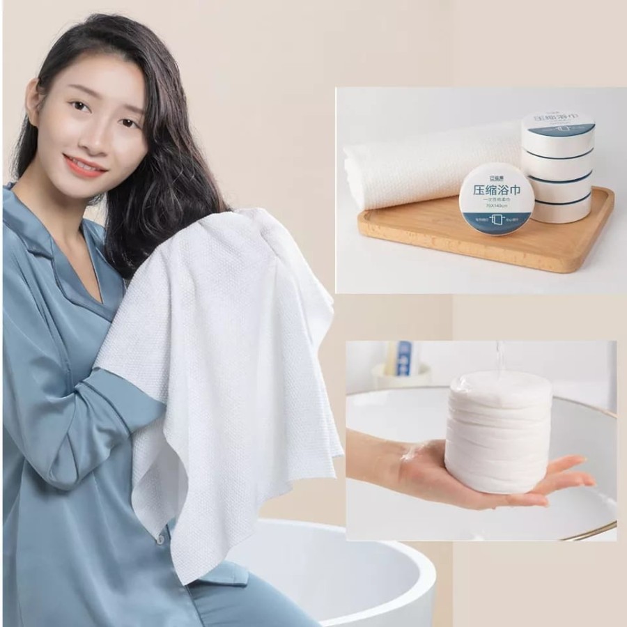 Disposable Compressed Bath Towel -10Pcs Disposable Compressed Bath Towel -10Pcs