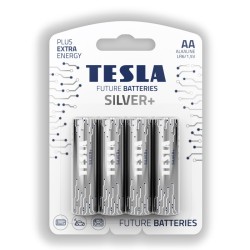 Tesla Batteries AA SILVER+ 4 Pieces Tesla Batteries AA SILVER+ 4 Pieces