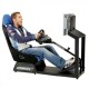 Dunluxe Racing Simulator With Steering Wheel and Pedal - BLUE Dunluxe Racing Simulator With Steering Wheel and Pedal - BLUE