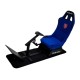 Dunluxe Racing Simulator With Steering Wheel and Pedal - BLUE Dunluxe Racing Simulator With Steering Wheel and Pedal - BLUE