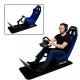Dunluxe Racing Simulator With Steering Wheel and Pedal - BLUE Dunluxe Racing Simulator With Steering Wheel and Pedal - BLUE