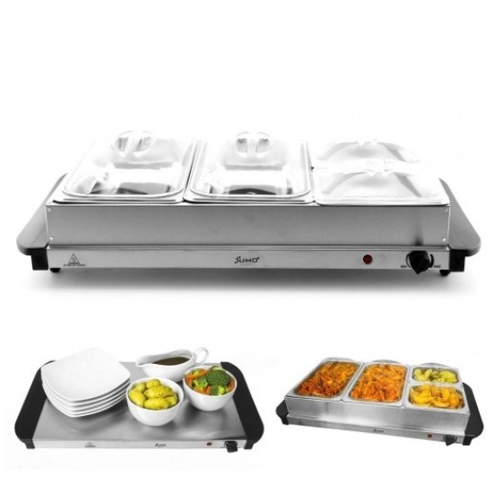 Sumo 300W 2 in1 Server & Warming Tray with 3 sections