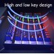 Skylion H600 1600dpi 104-Keys Wired Luminous Keyboard (Arabic/English) White