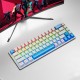 Skylion K68 Wired Mechanical RGB Gaming Keyboard - White & Blue