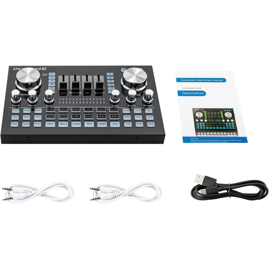 Bluetooth A2 Live Sound Card Audio Mixer