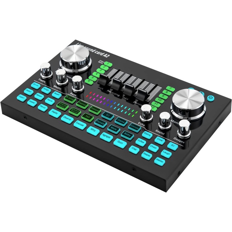 Bluetooth A2 Live Sound Card Audio Mixer