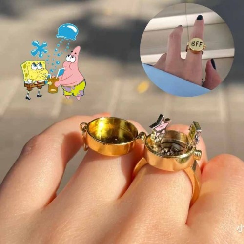 Spongebob Best Friends Forever BFF Ring