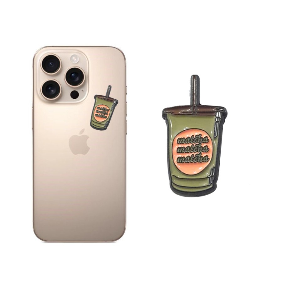 Mobile Metal sticker - Matcha Coffee