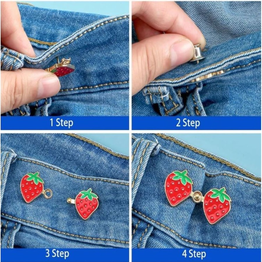 Waist Adjust Strawberry Button