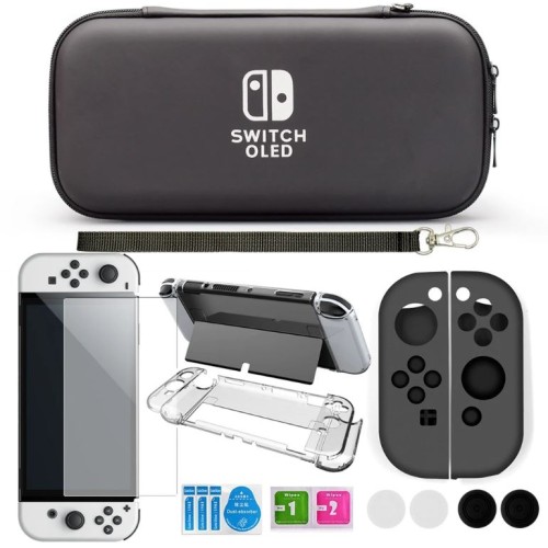 Nintendo Switch Oled Travel Carrying Case With Accessories