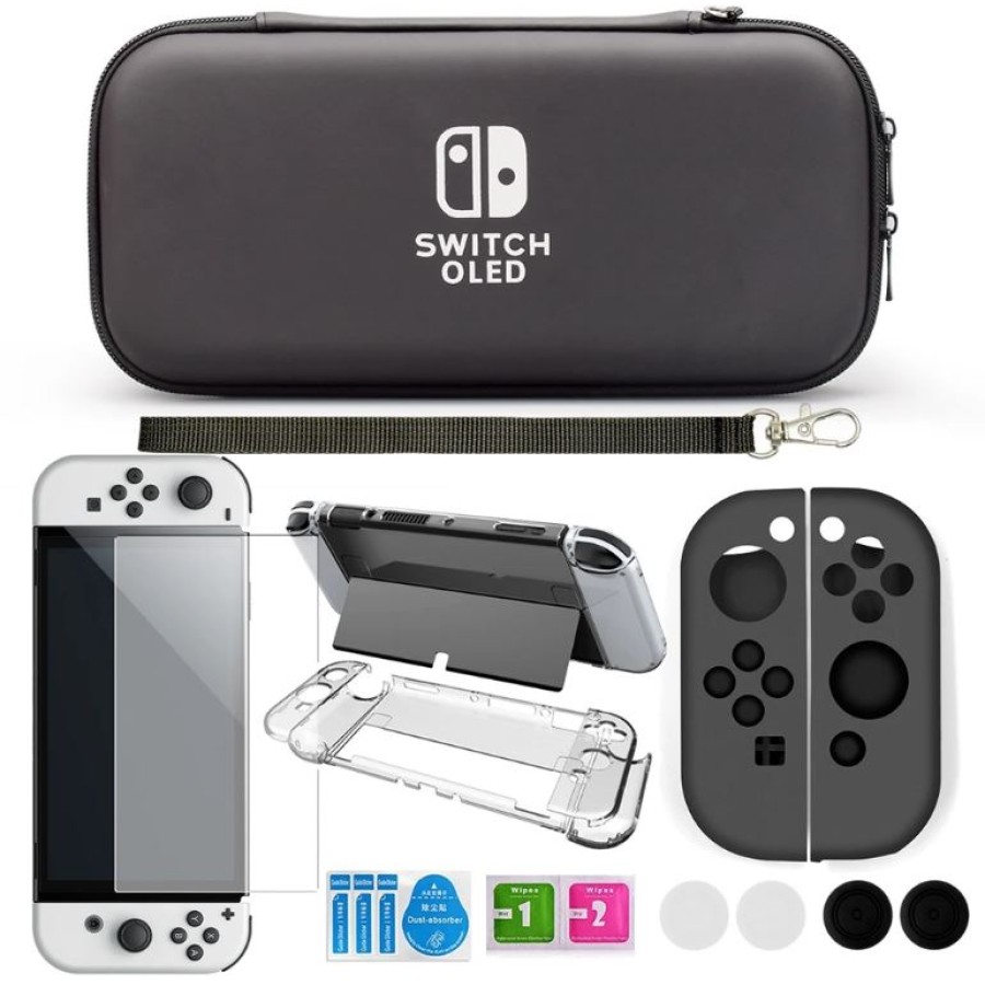 Nintendo Switch Oled Travel Carrying Case With Accessories