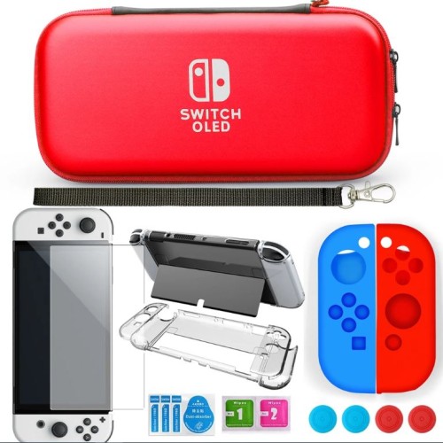 Nintendo Switch Oled Travel Carrying Case With Accessories