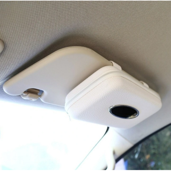 Car Leather Tissue Holder