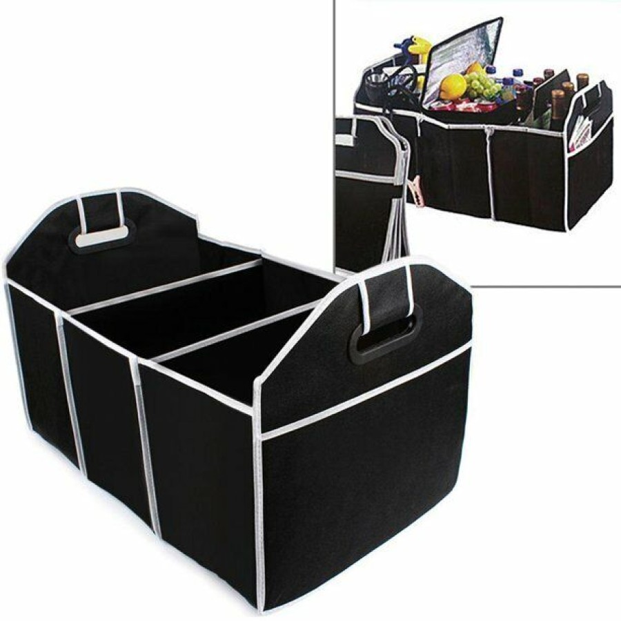 Foldable Car Trunk Organizer with 3 Pockets