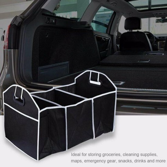 Foldable Car Trunk Organizer with 3 Pockets