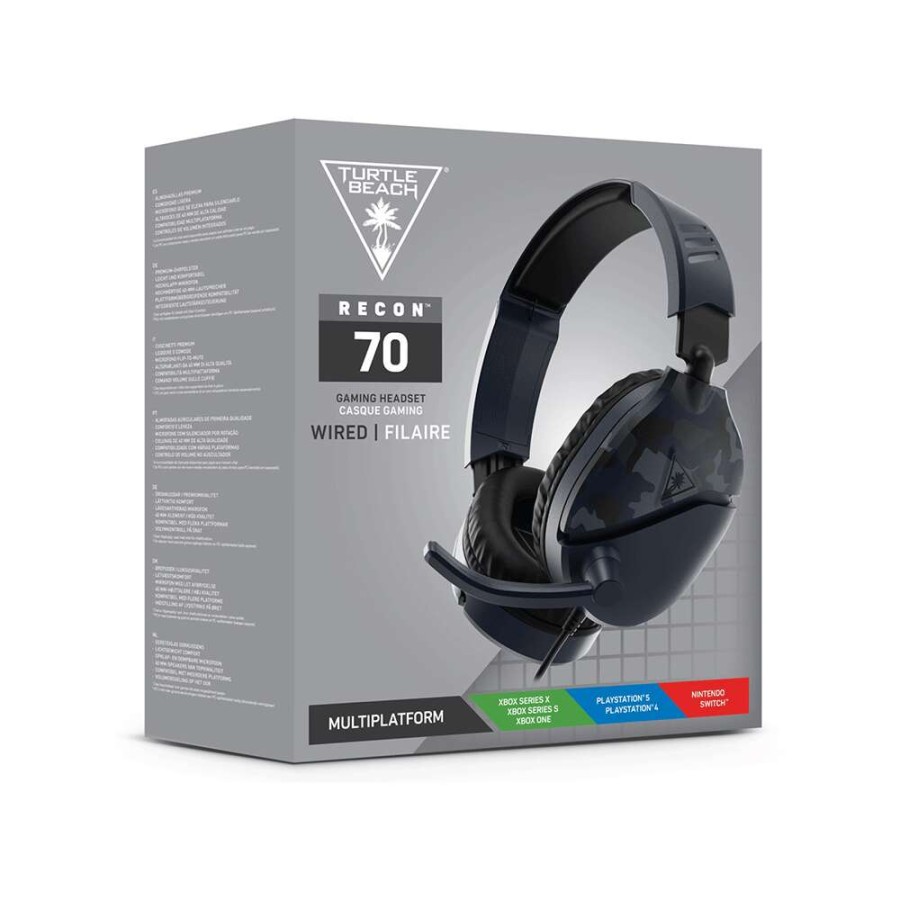 Turtle Beach Recon 70 Headset for PS5 / PS4 / Nintendo / Xbox - Blue Camo