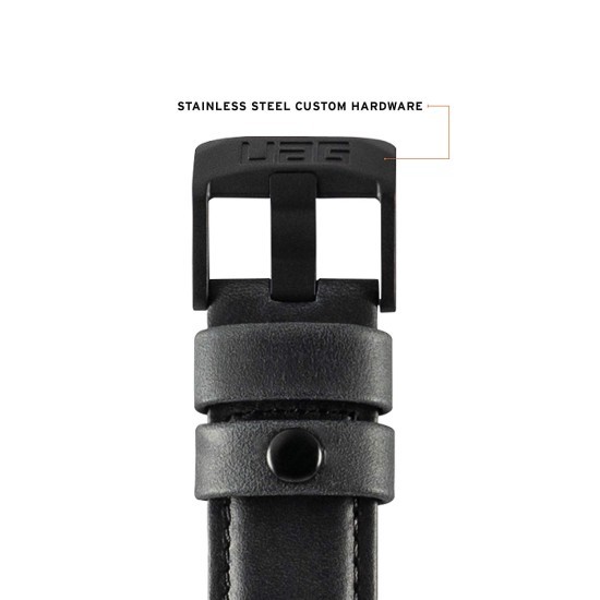 UAG - Leather Strap for Apple Watch 44/42 mm - Black