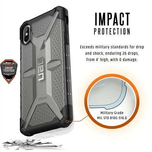 UAG Plasma Series Case for iPhone XS Max 6.5inch - Light Rugged Ash