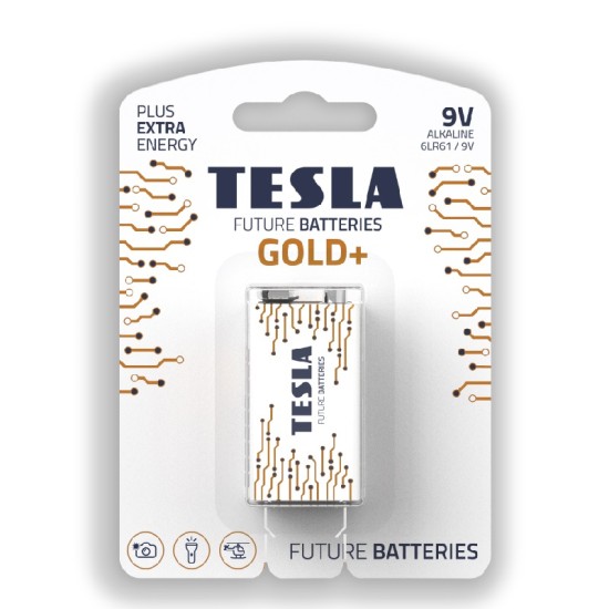Tesla Batteries 9V Gold Blister Foil - 1 piece