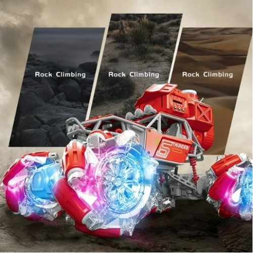 2.4G Remote Control Alloy Car Model 4Wd Bubble Blowing Climbing Car Monster