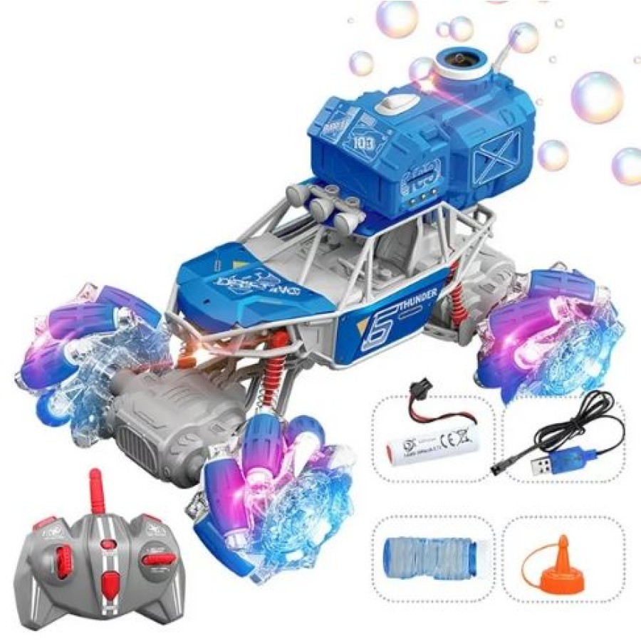 2.4G Remote Control Alloy Car Model 4Wd Bubble Blowing Climbing Car Monster