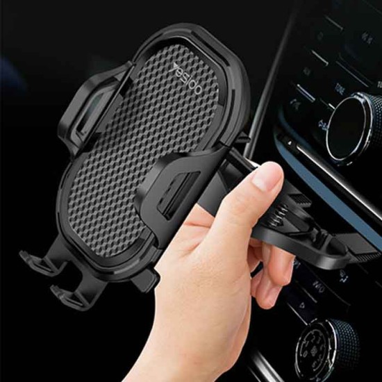 YESIDO C84 Gravity Combination CD Slot and Air Vent Clips Phone Holder