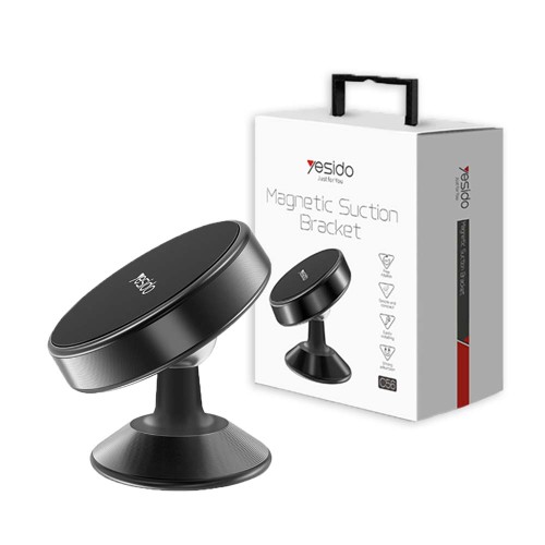 Yesido C56 Magnetic Suction Bracket Car Phone Holder – Black