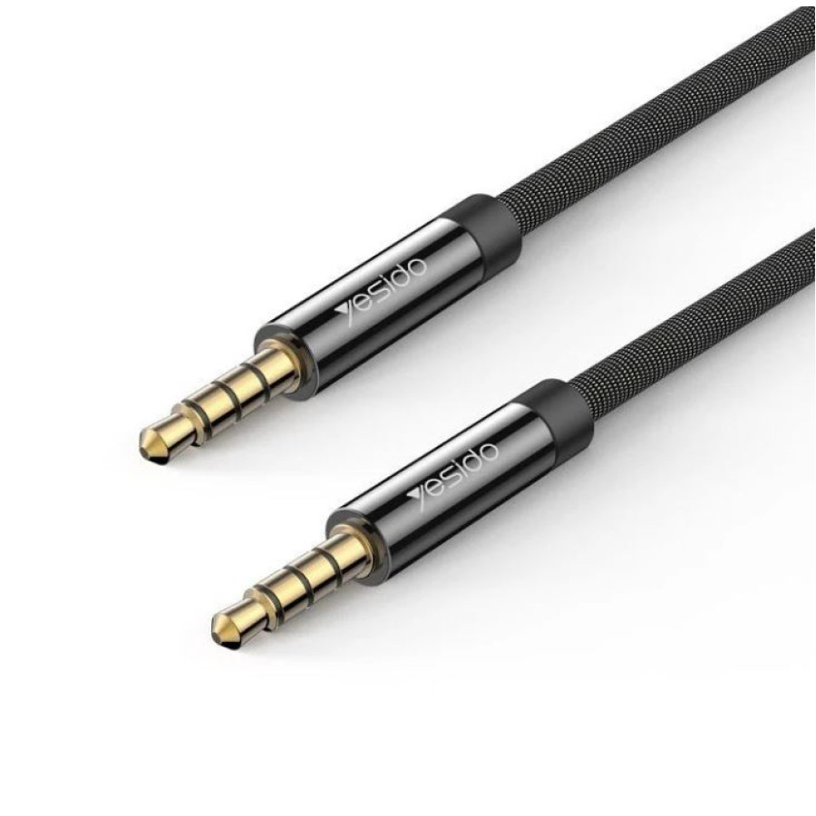 Yesido Audio Cable 3.5 Mm Male To Male Audio Cable (YAU14) Black 1M