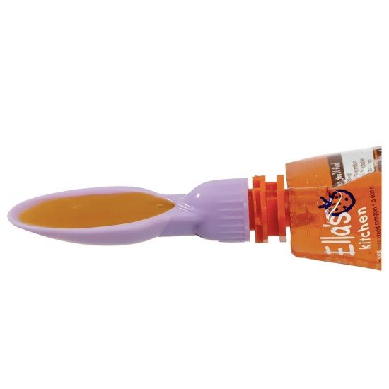 Small Squeeze Pouch Spoons x2 - Orange