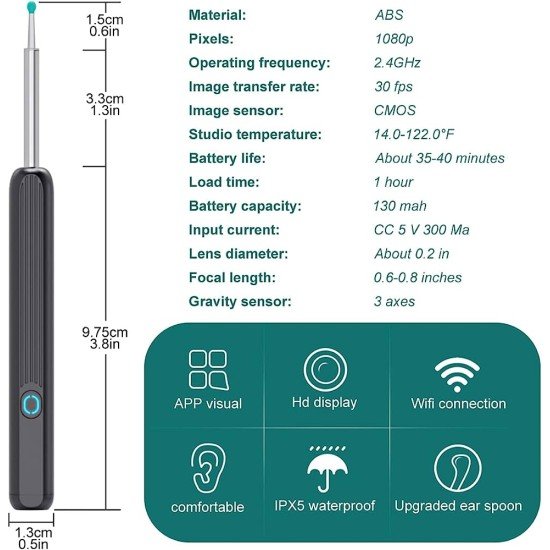 Wireless Visible Ear Pick Camera