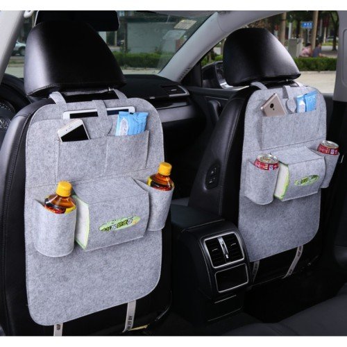 Car Organizer Seat Cotton - Grey