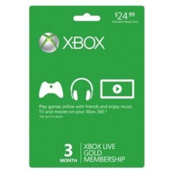 Xbox Live 3 Months (Digital Code)